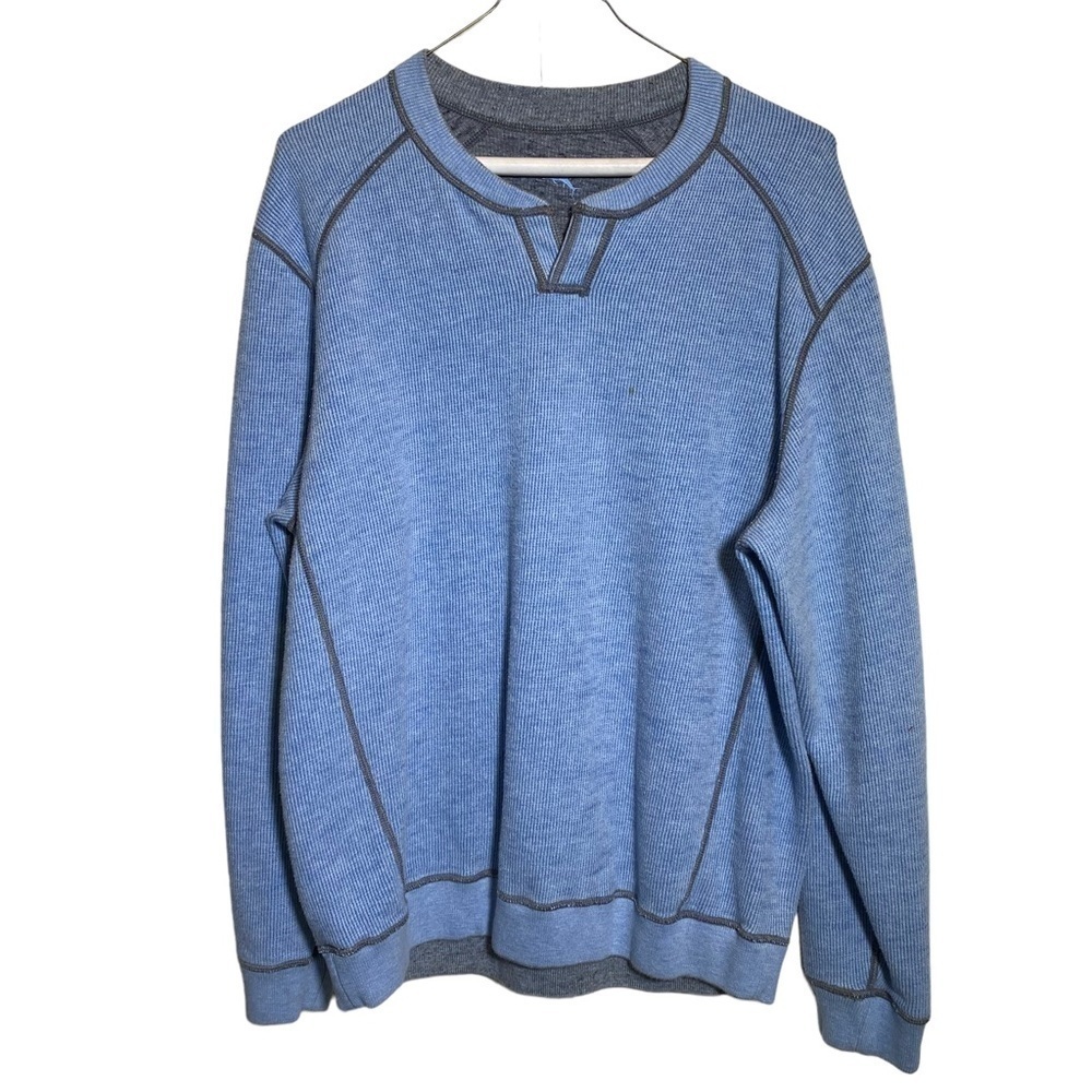 Tommy Bahama men's Small reversible thermal ribbed Flipshore Abaco sweatshirt